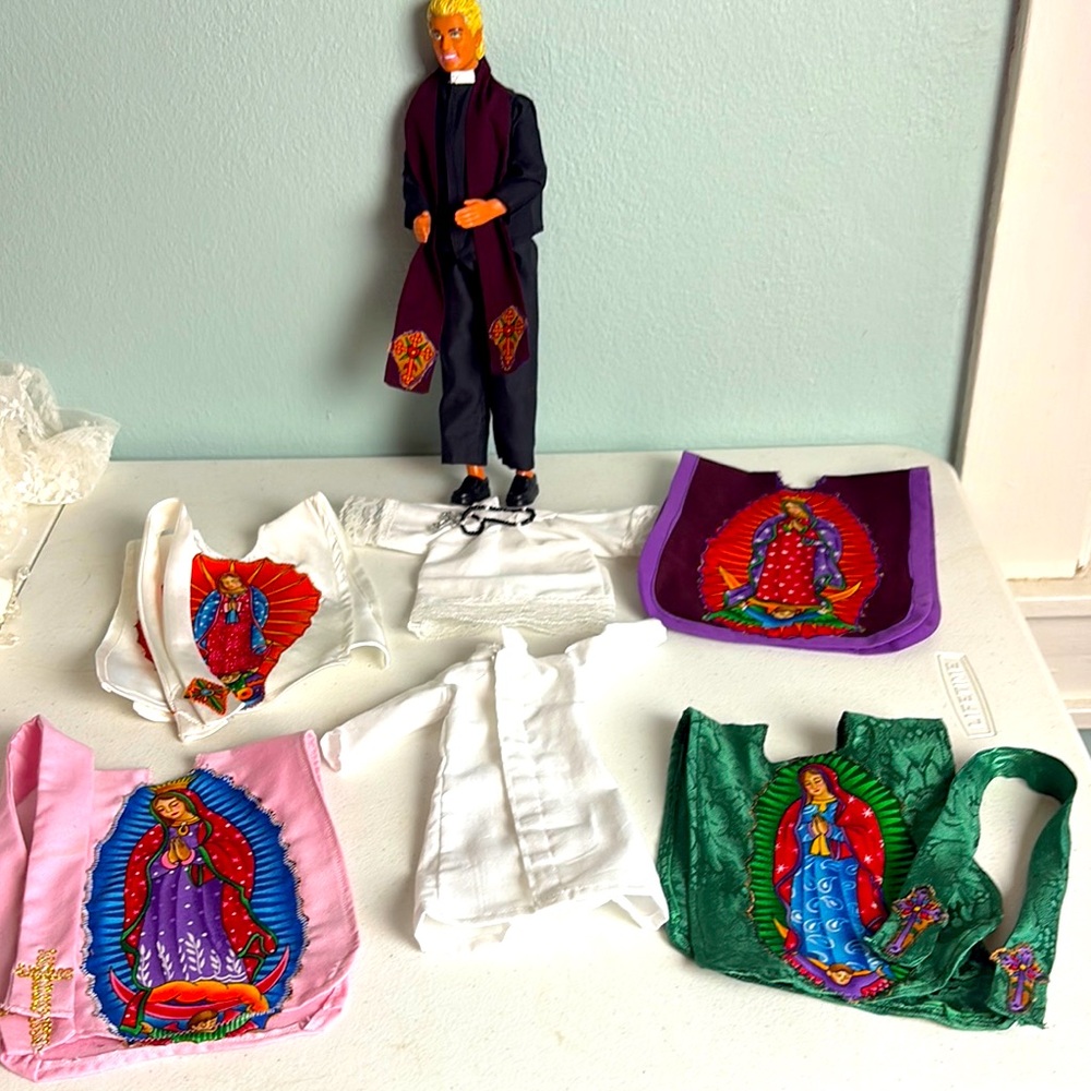 1990 Mattel Ken Doll as Father Ronald Edward Lussier Catholic Priest